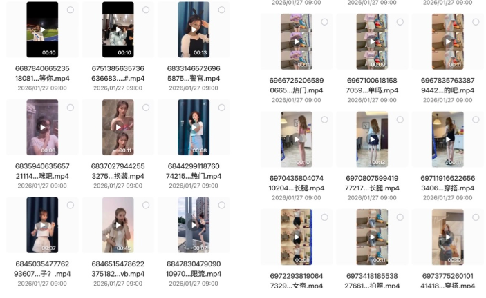 耗时2年精心收集，抖音顶级小姐姐精品切片，共32000部！