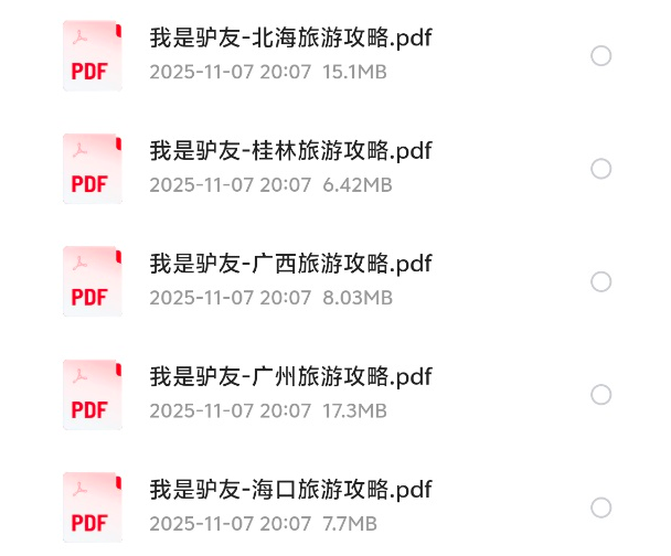 花了168买来的全国各地旅游攻略